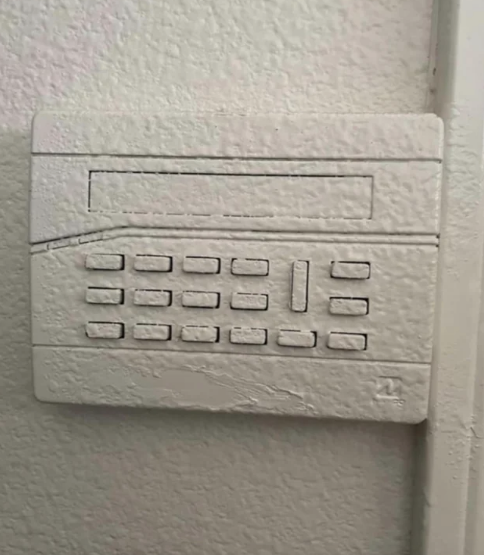 they painted over the thermostat