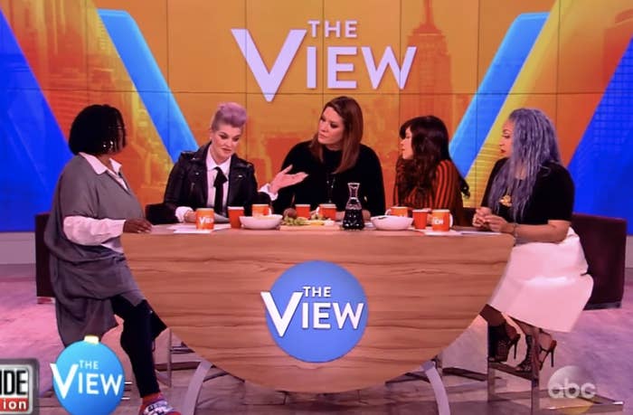 Kelly at The View table