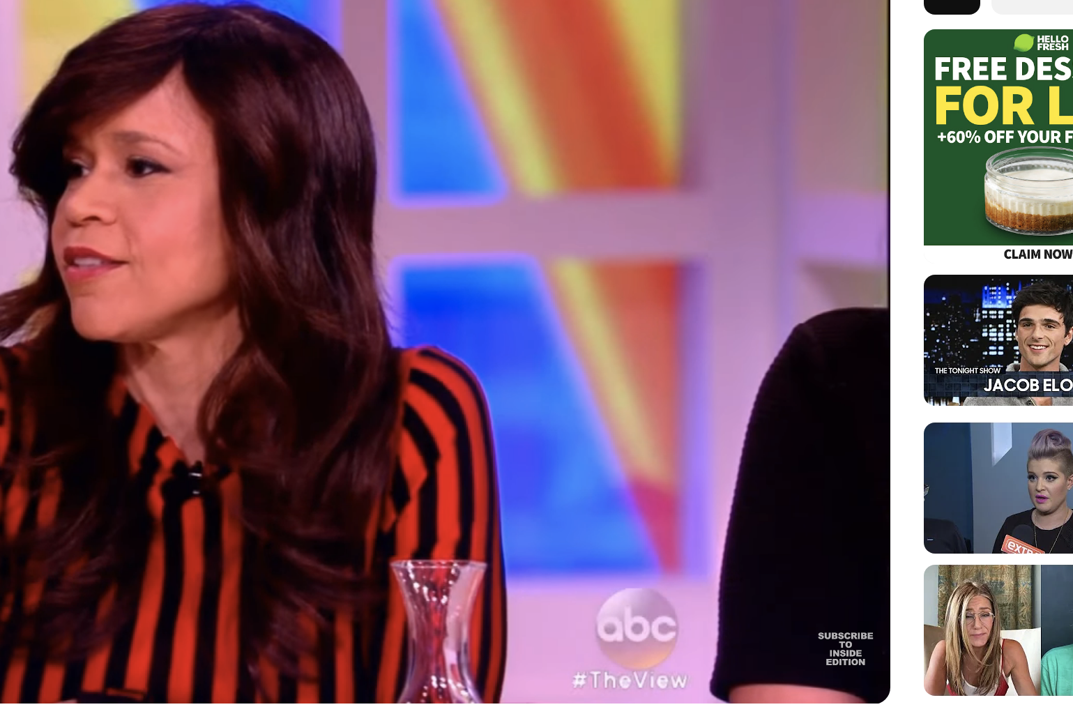 Close-up of Rosie on The View