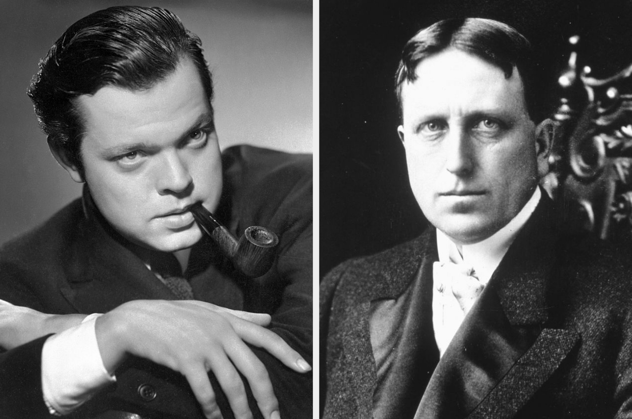 Side-by-side of Orson Welles and William Randolph Hearst