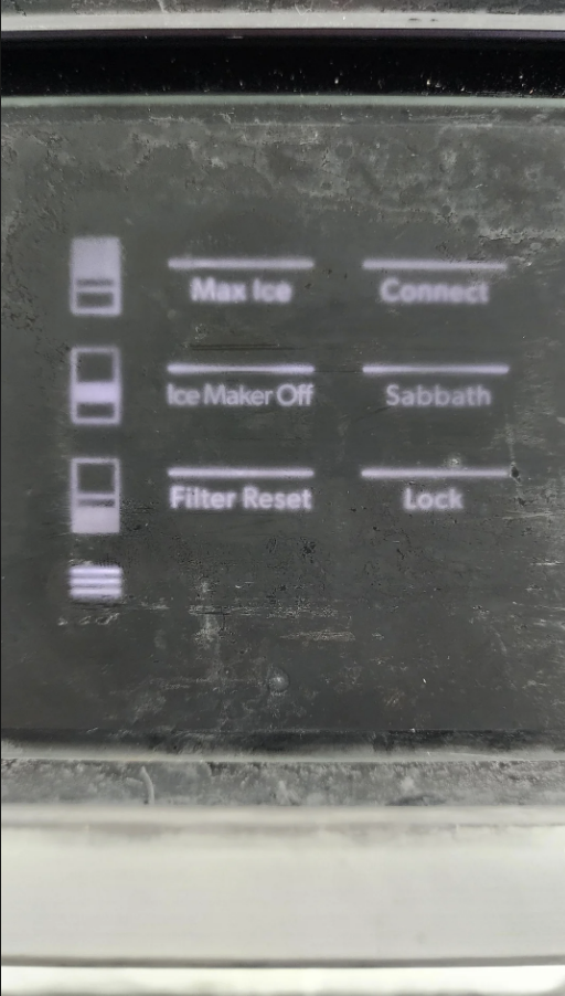 the different button options on the display