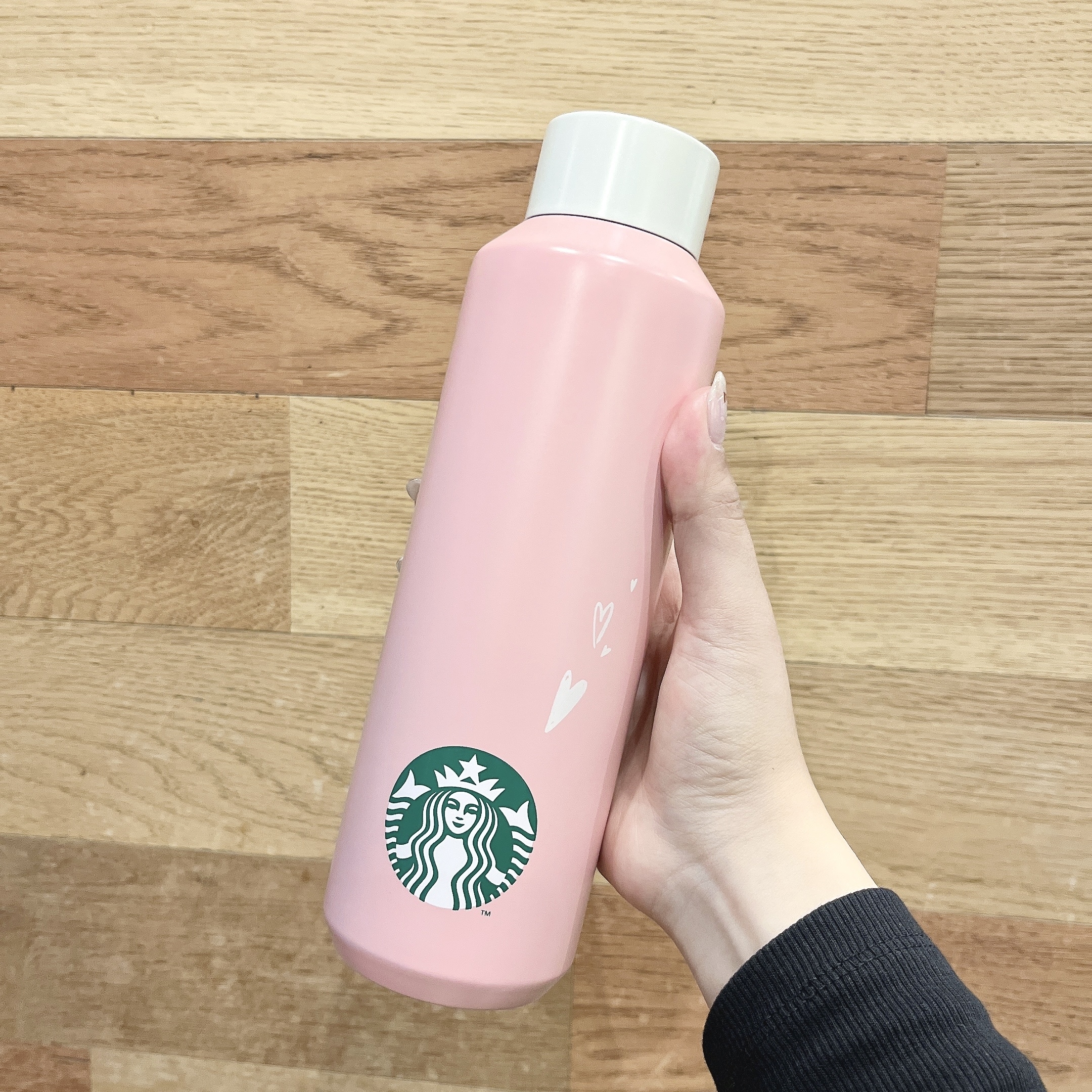 Starbucks Coffee（スターバックスコーヒー）のおすすめグッズ「バレンタイン2024ステンレスボトルピンク591ml」