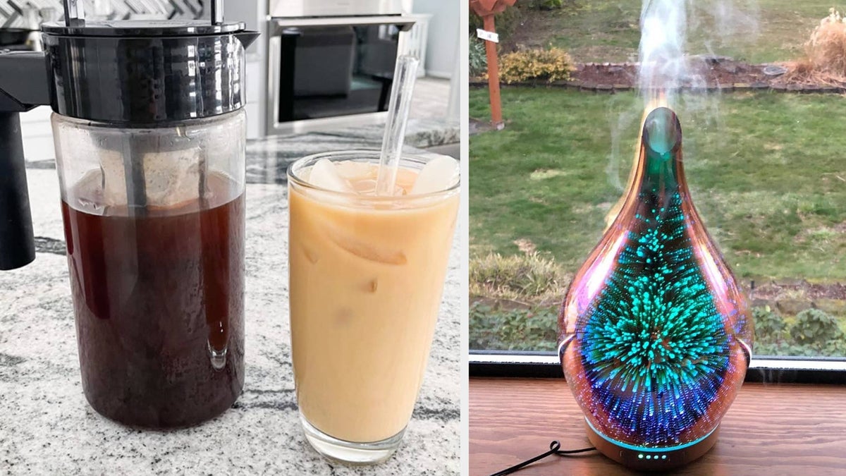 a cold brew maker and an aromatherapy diffuser