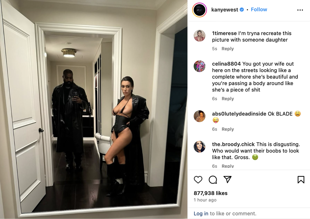 Kanye West's wife Bianca Censori goes braless and flaunts major underboob  in sheer top in gravity-defying Instagram pic