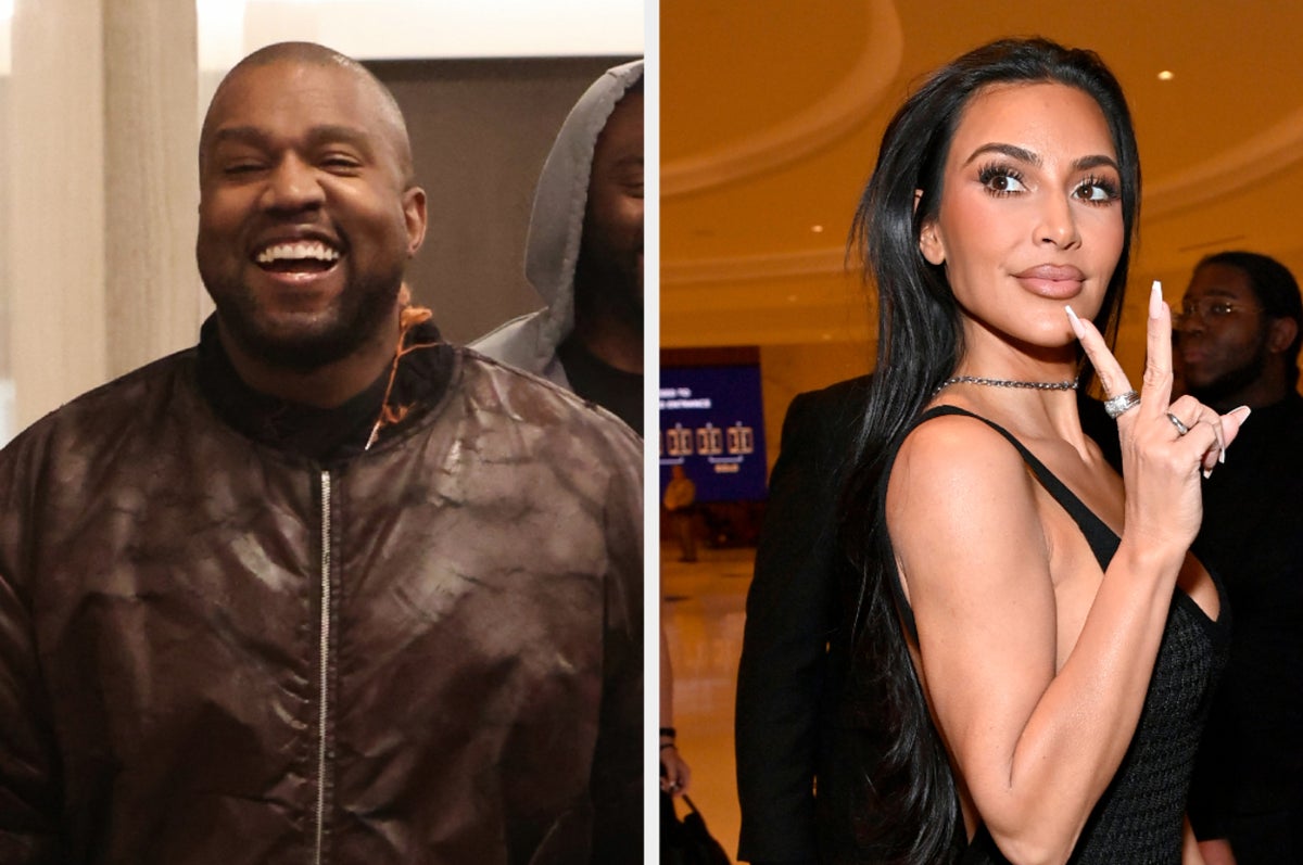 Kim Kardashian and Kanye West appear friendly at son Saint's basketball game