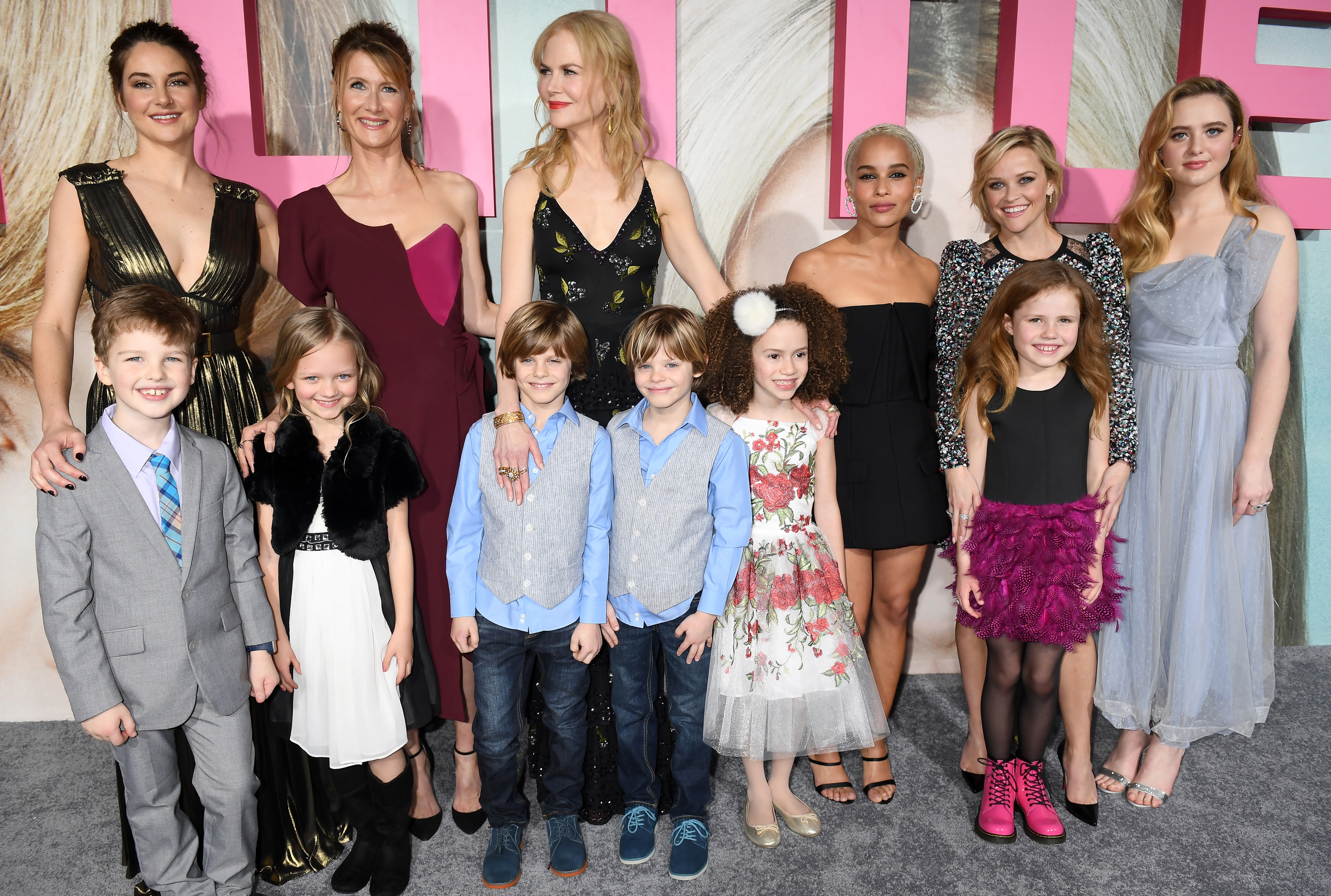 The five costars with their &quot;children&quot;