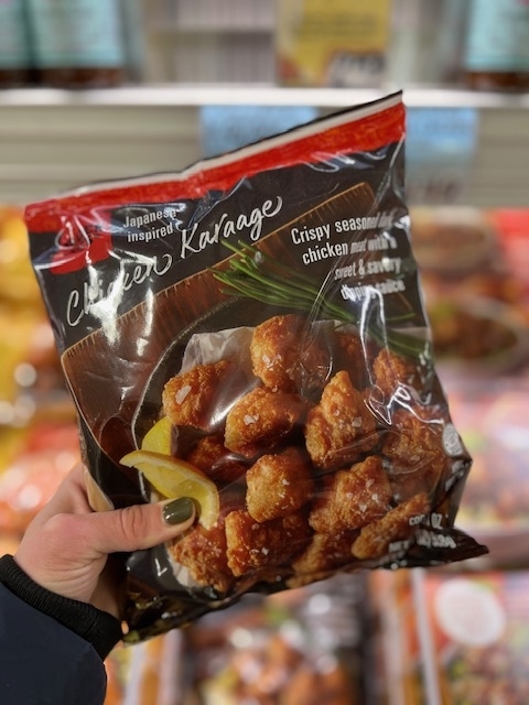 A bag of Trader Joe&#x27;s Chicken Karaage
