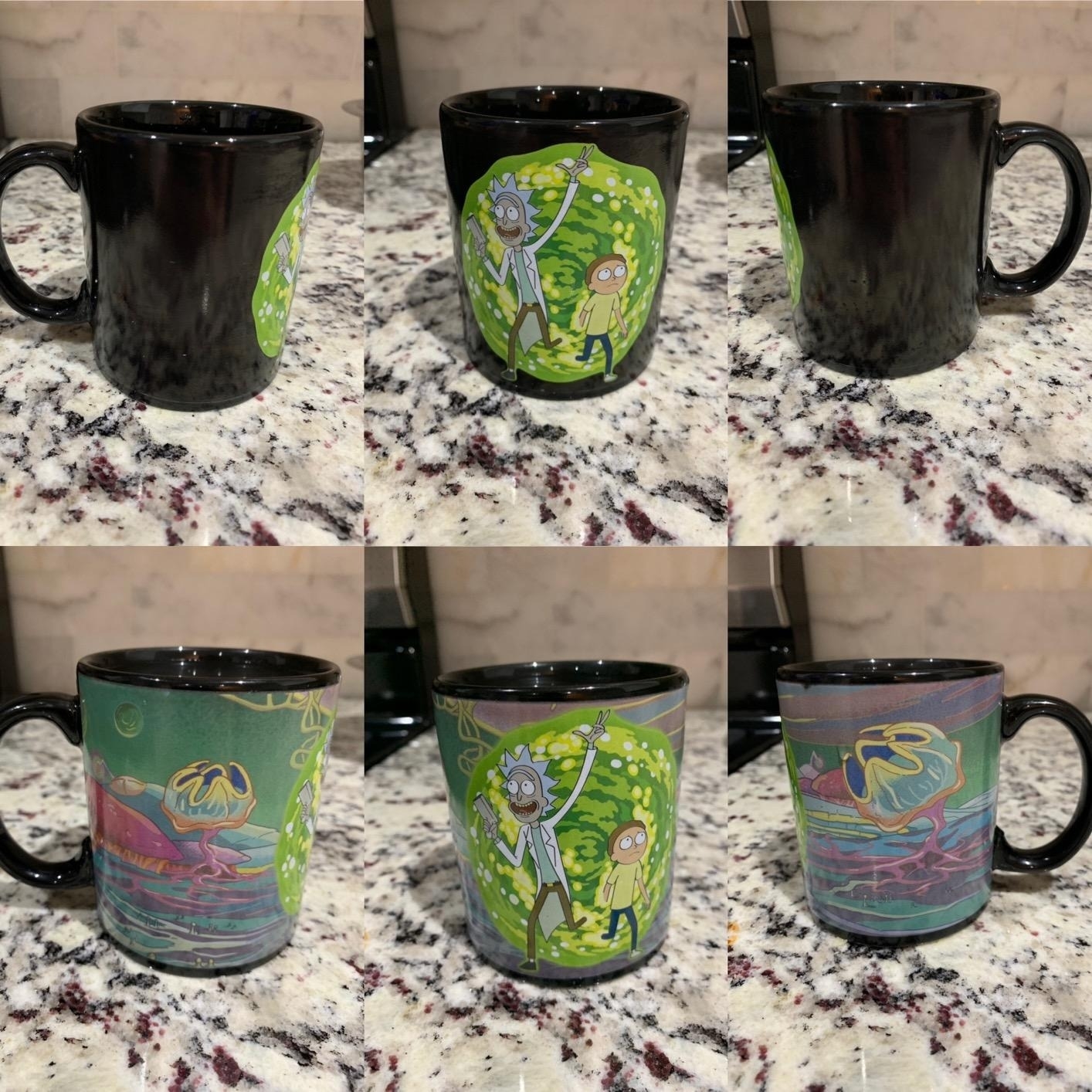 color-changing Rick and Morty mug