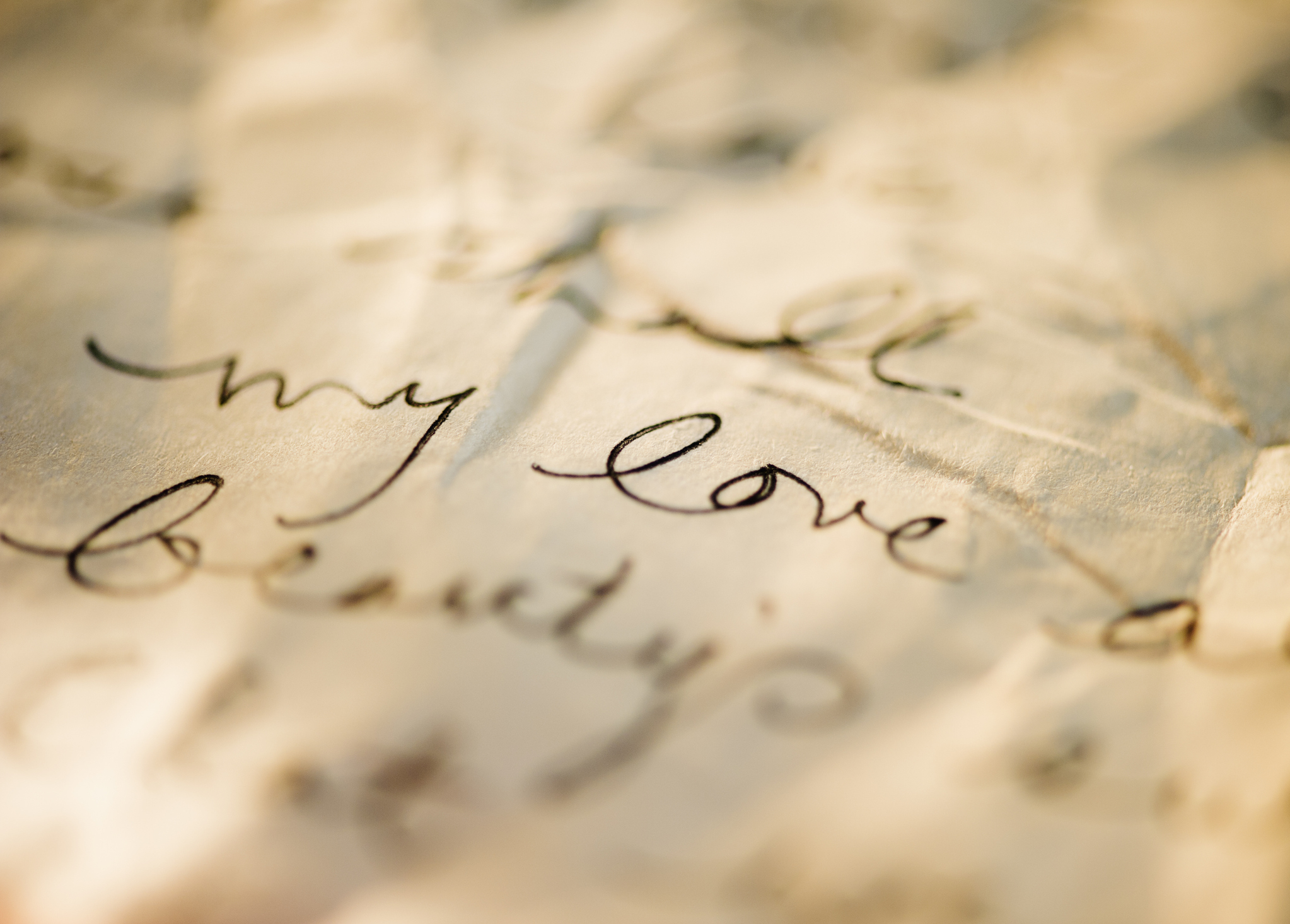&quot;my love&quot; written in cursive