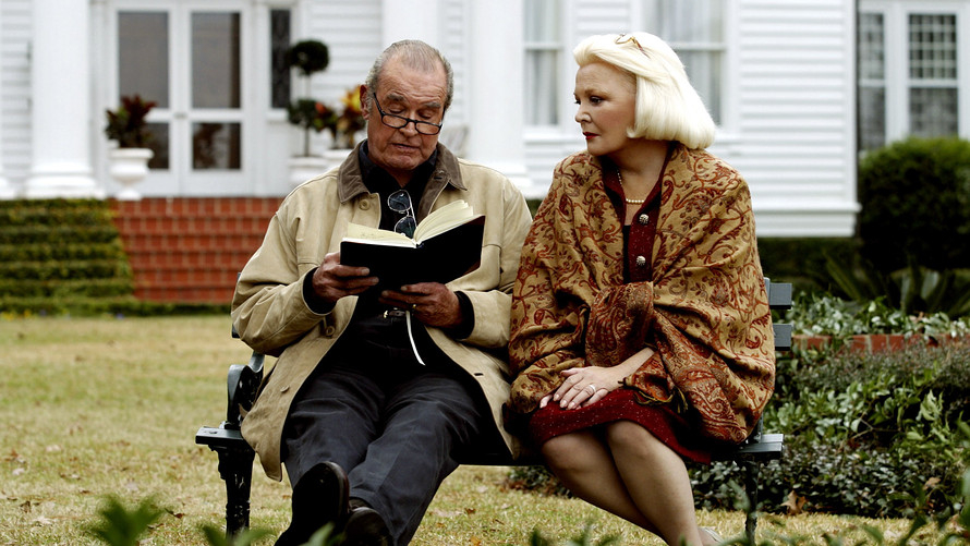 Noah and Allie from &quot;The Notebook&quot; sitting on a bench