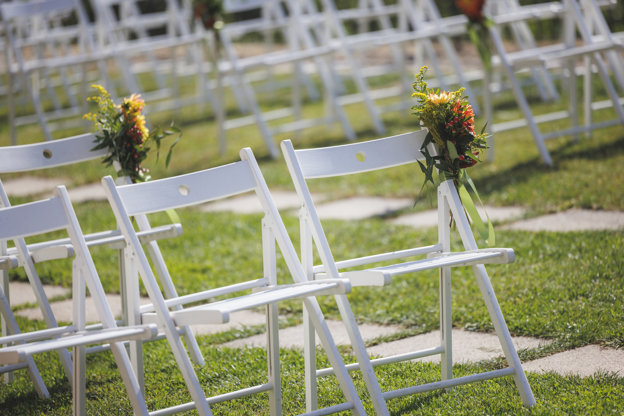 Chairs at a wedding