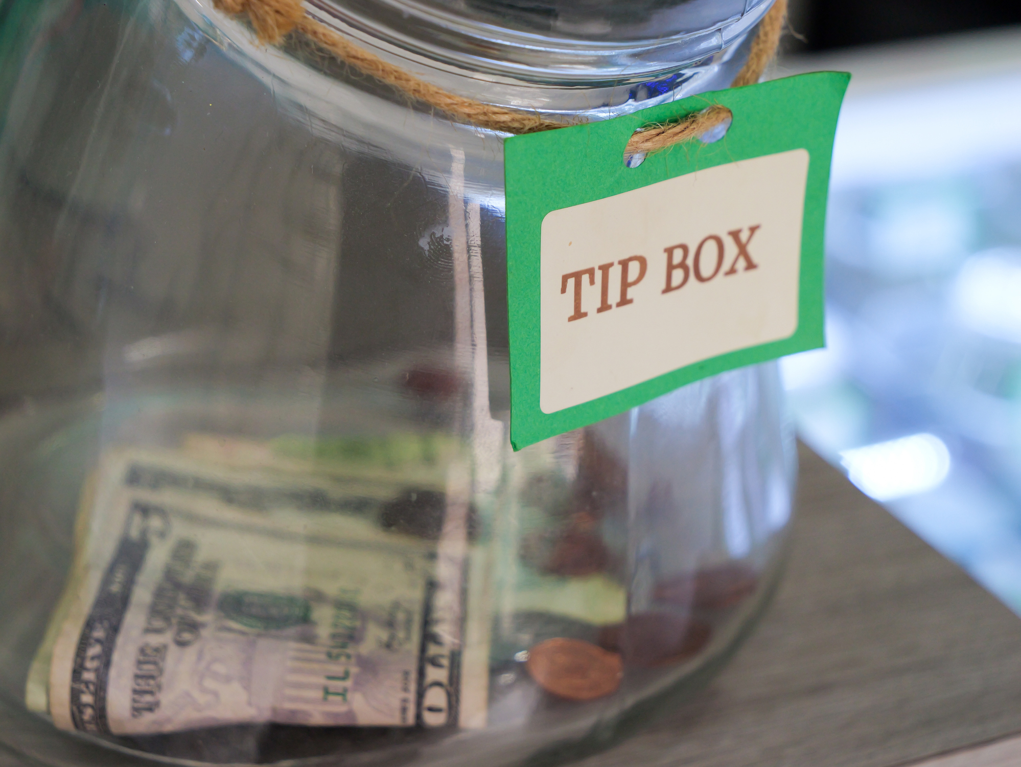 a tip box