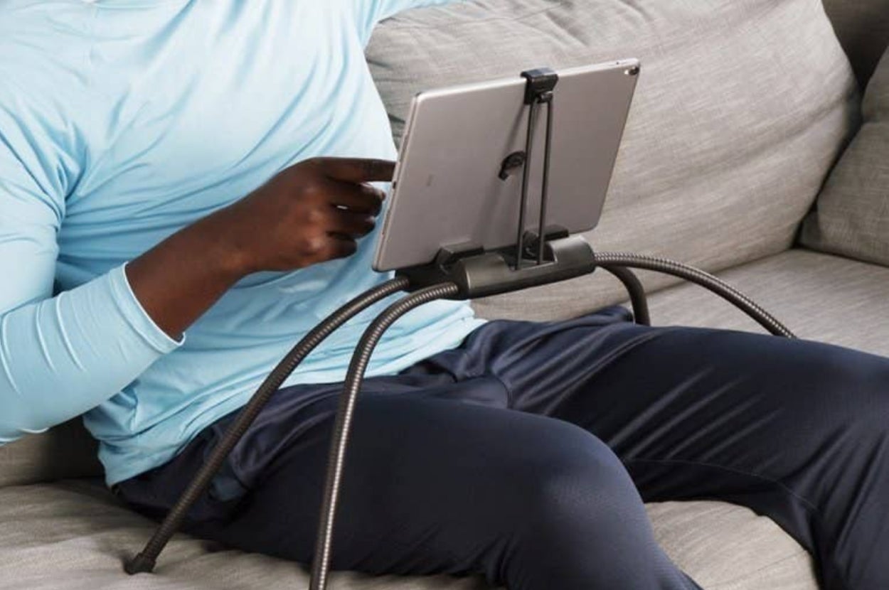a  floating ipad stand