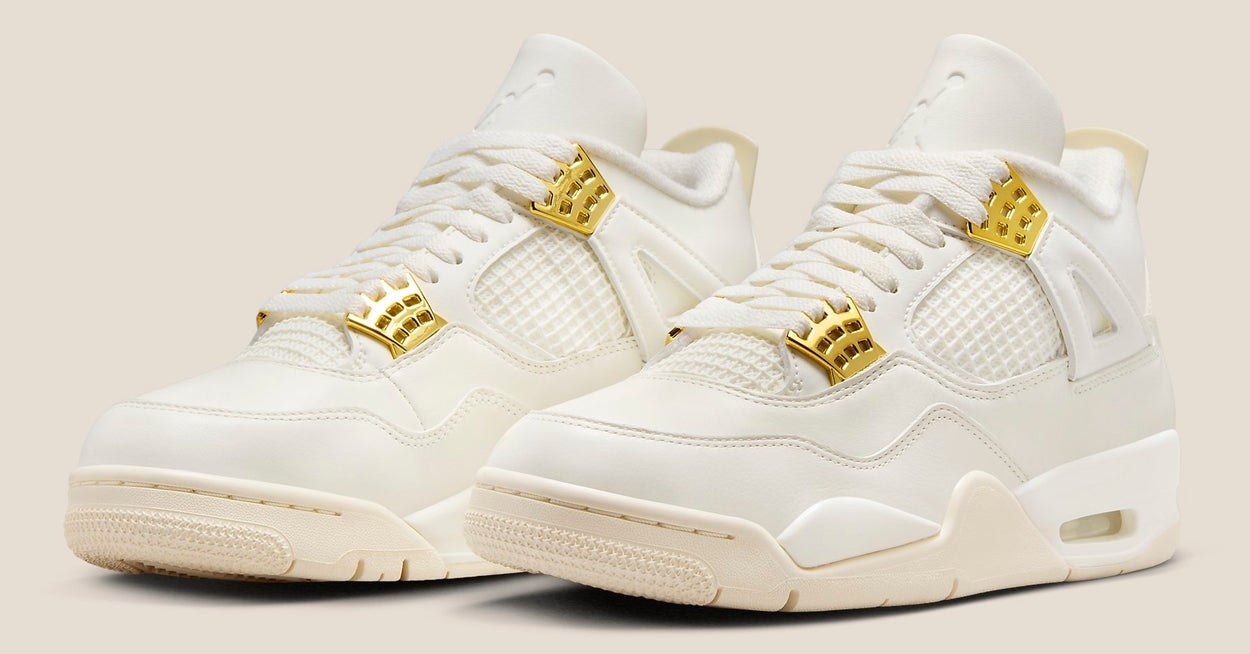 'White & Gold' Air Jordan 4 Arrives in March