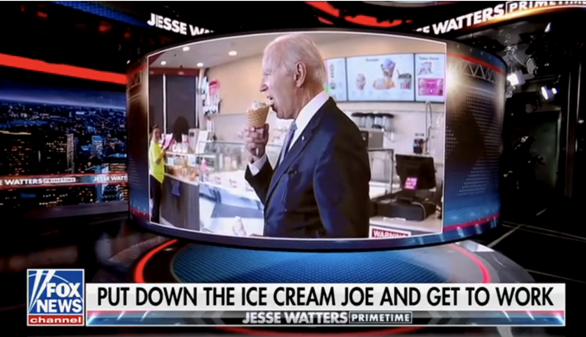 &quot;Put down the ice cream Joe and get to work&quot;