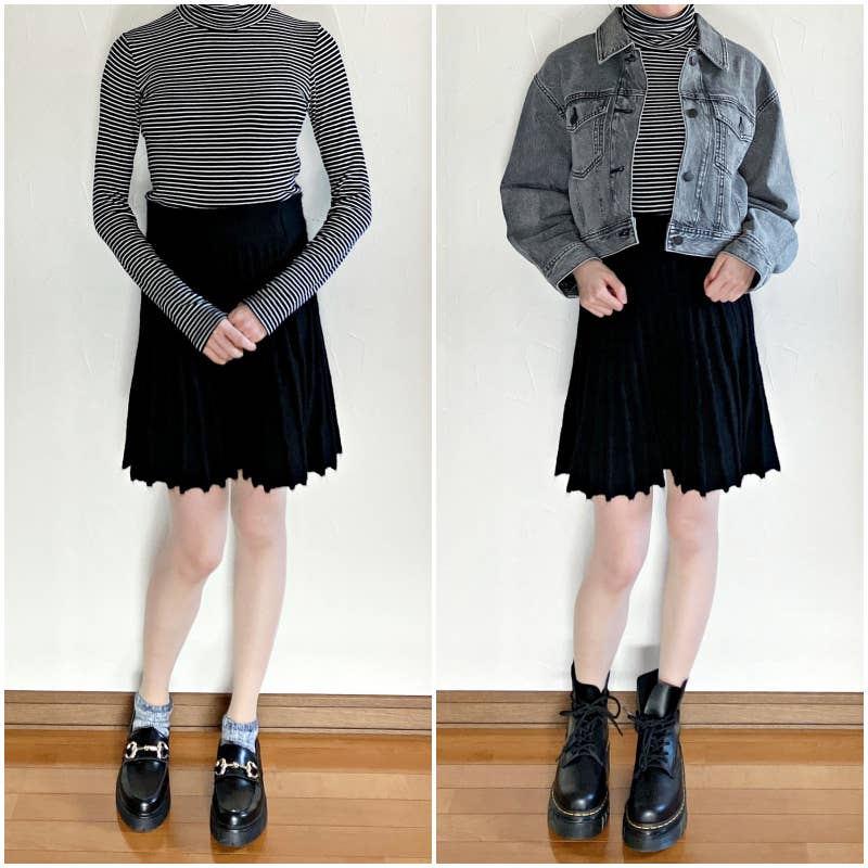 ☆ドイツ発*ZARA*新作*ニットプリーツスカート/BROWN☆ ZARA ニットプリーツスカート