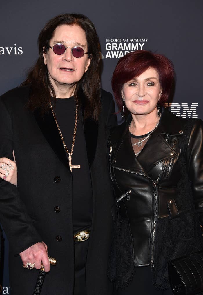 Ozzy and Sharon smile on the red carpet