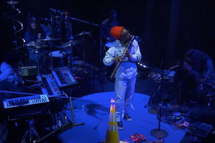 andre 3000 performing live on the late show