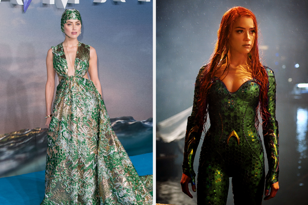 Side-by-side of Amber Heard and Mera