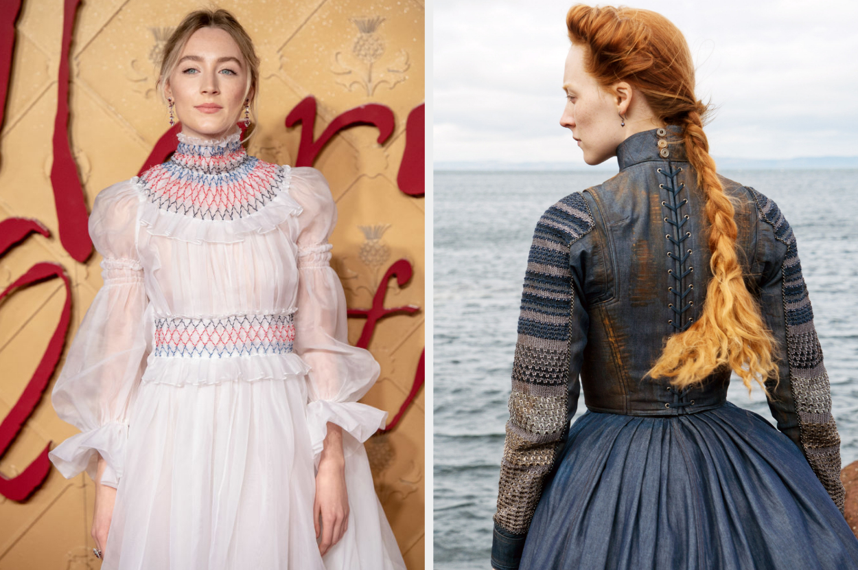Side-by-side of Saoirse Ronan and Mary