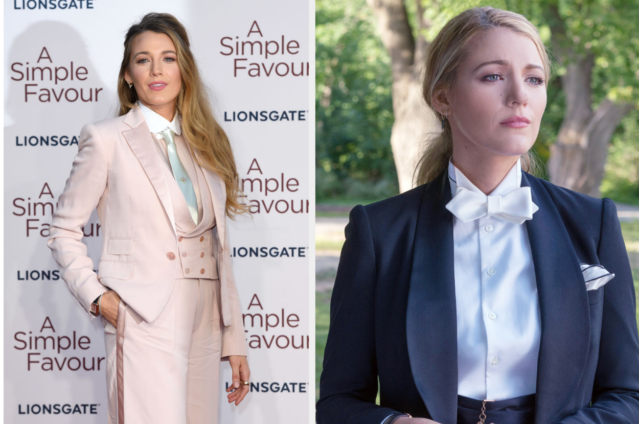 Side-by-side of Blake Lively and Emily Nelson