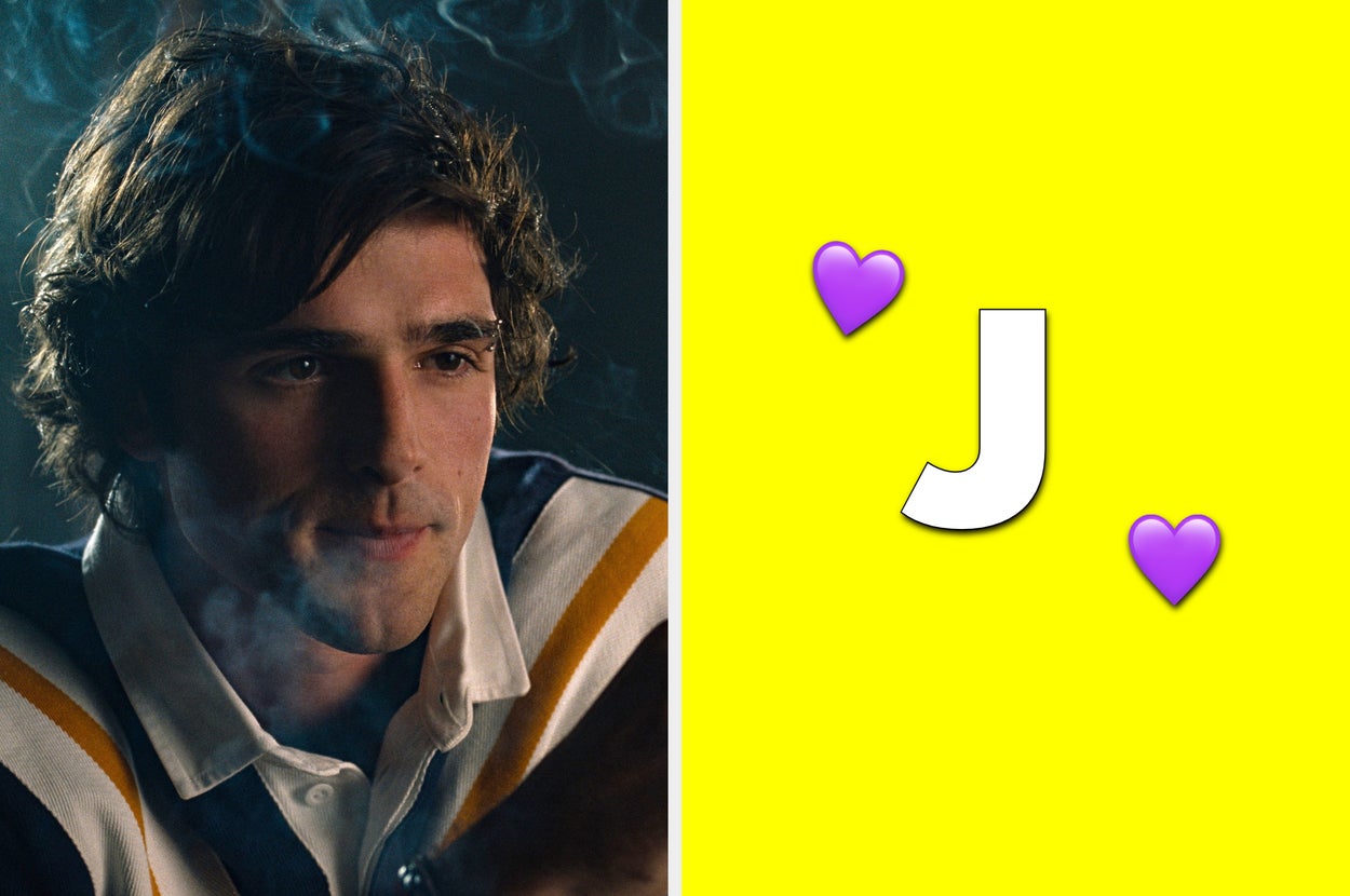 jacob eloridi on the left and the initial j on the right surrounded by emoji hearts