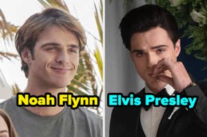 Jacob Elordi as both Noah Flynn and Elvis Presley.