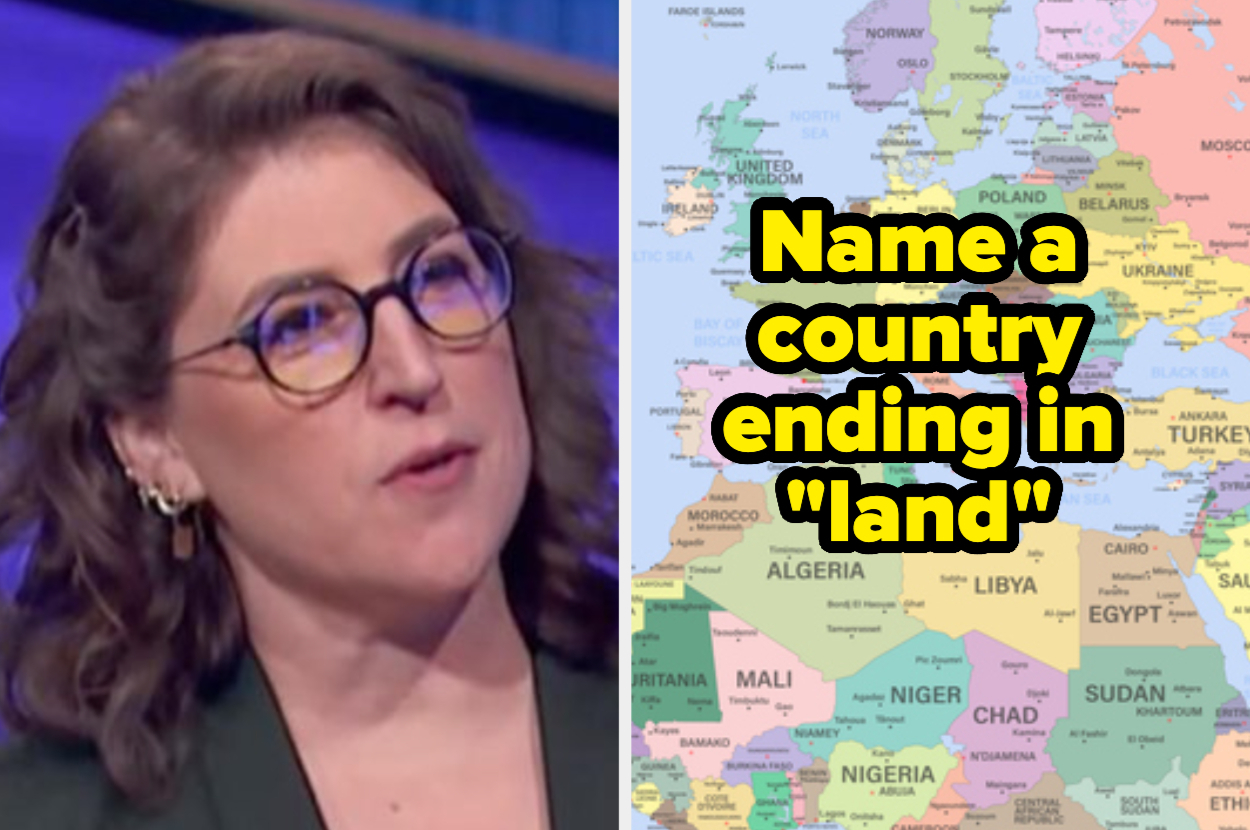 Mayim Bialik thinking and a map.