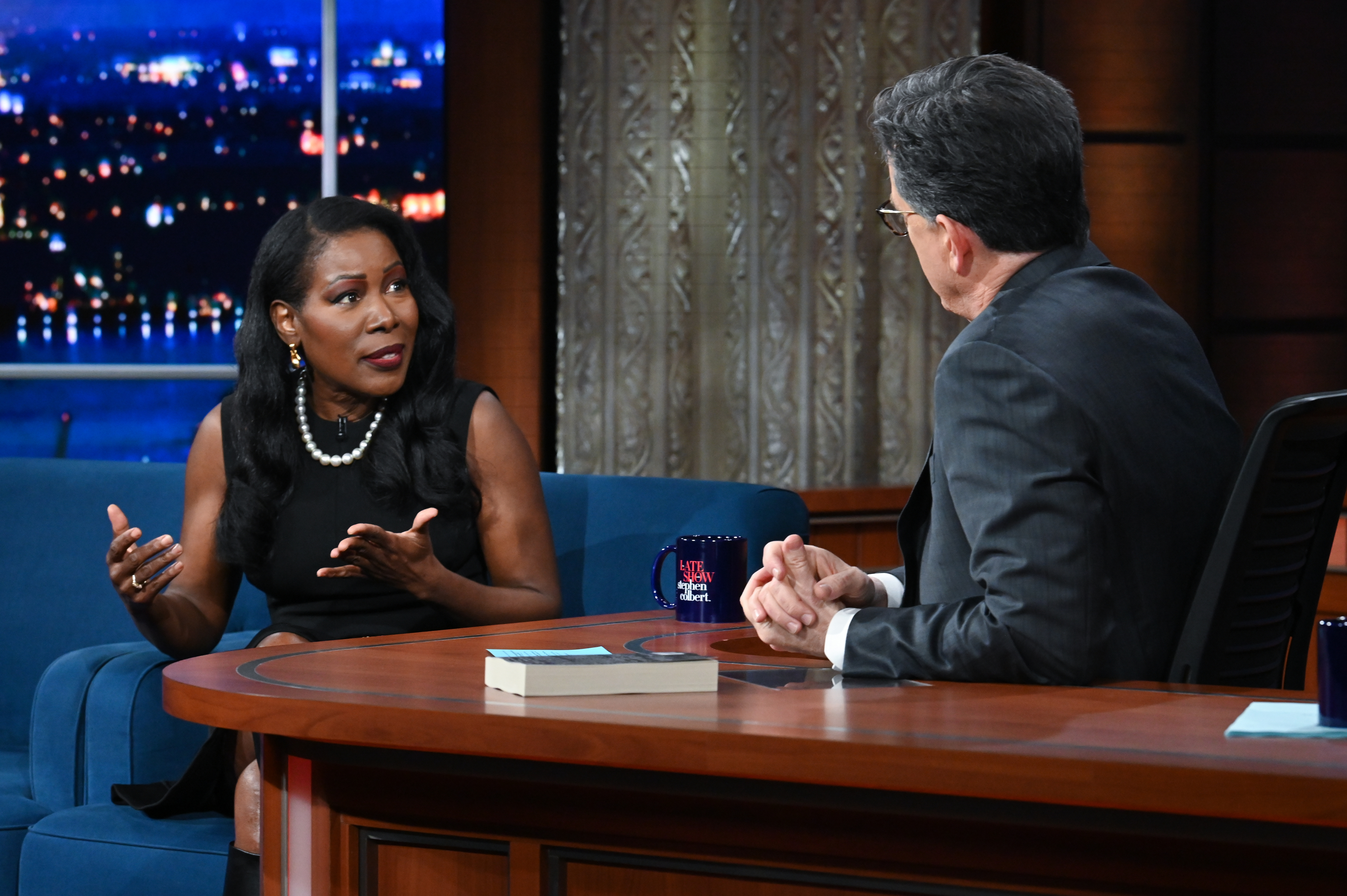 The Late Show with Stephen Colbert and guest Isabel Wilkerson