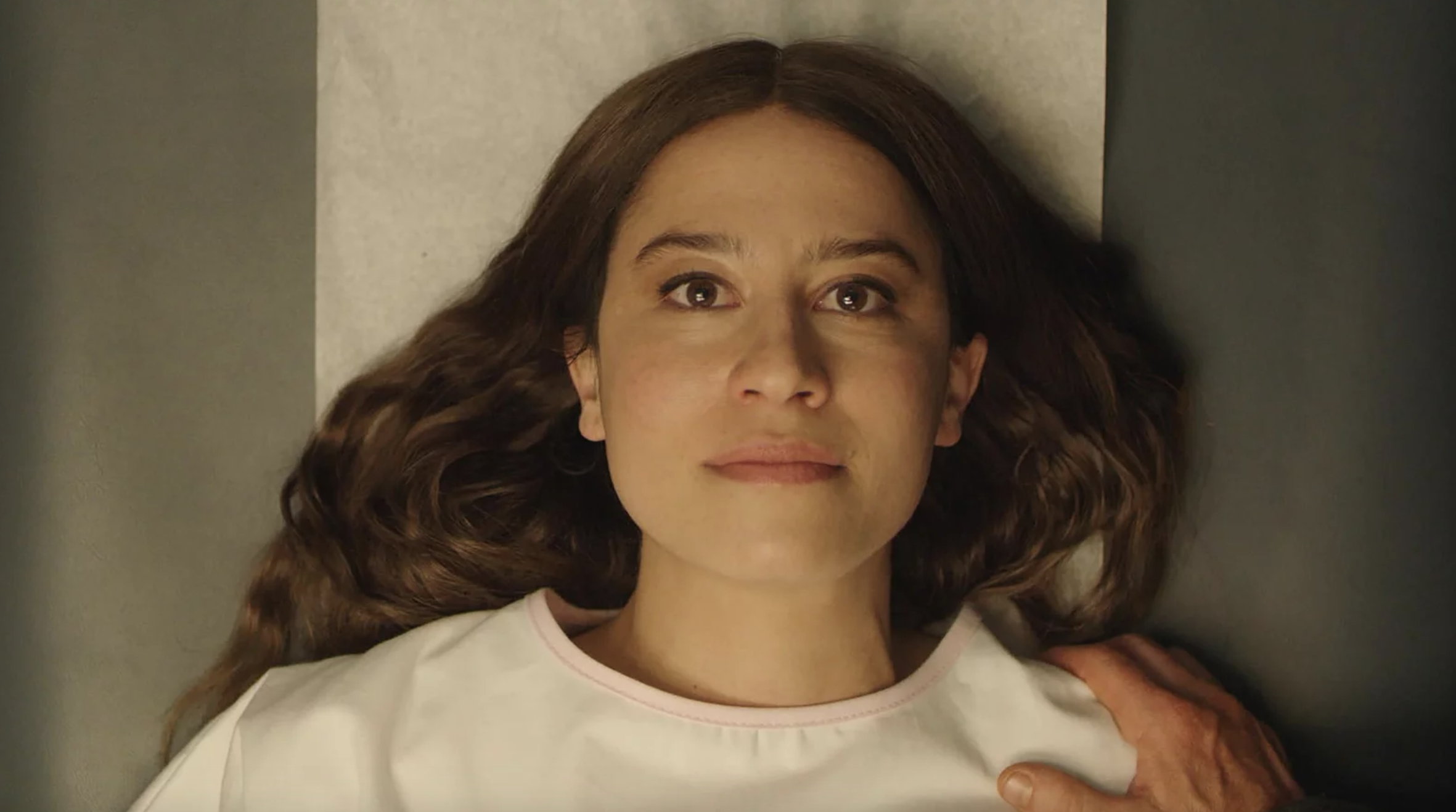 Ilana Glazer on a doctor&#x27;s table in &quot;False Positive&quot;