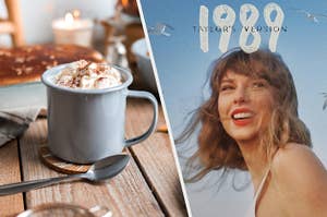 Hot chocolate and "1989" Taylor's Version.