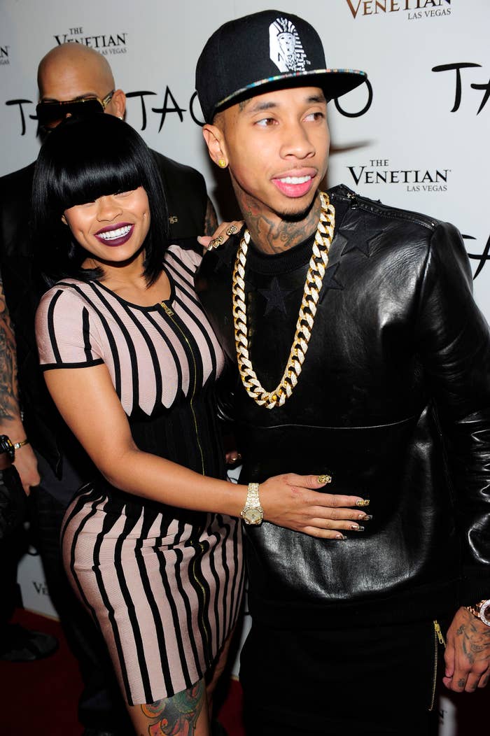 Chyna and Tyga on the red carpet