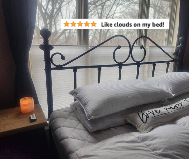 the beckham hotel pillows on a bed