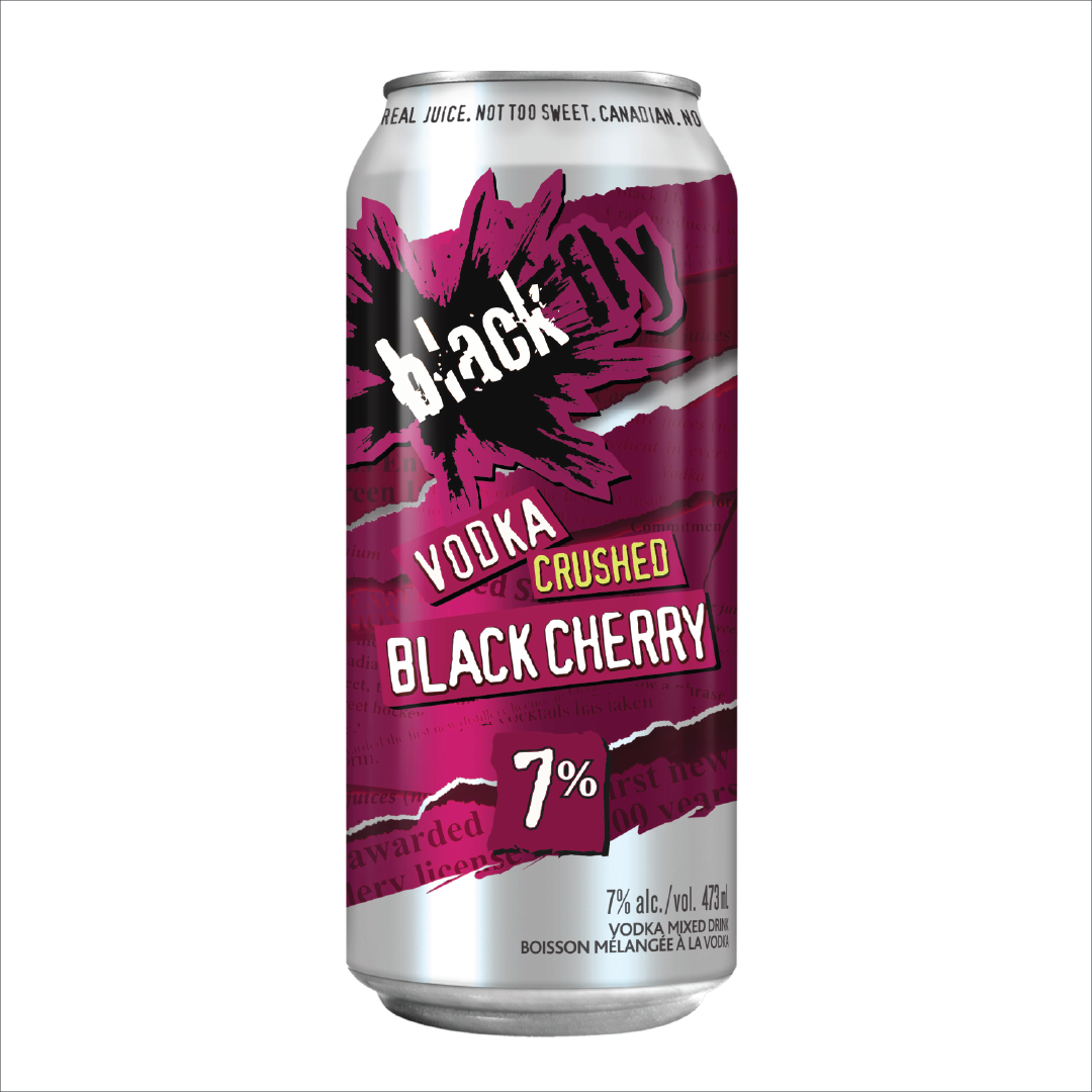 can of black cherry cocktail