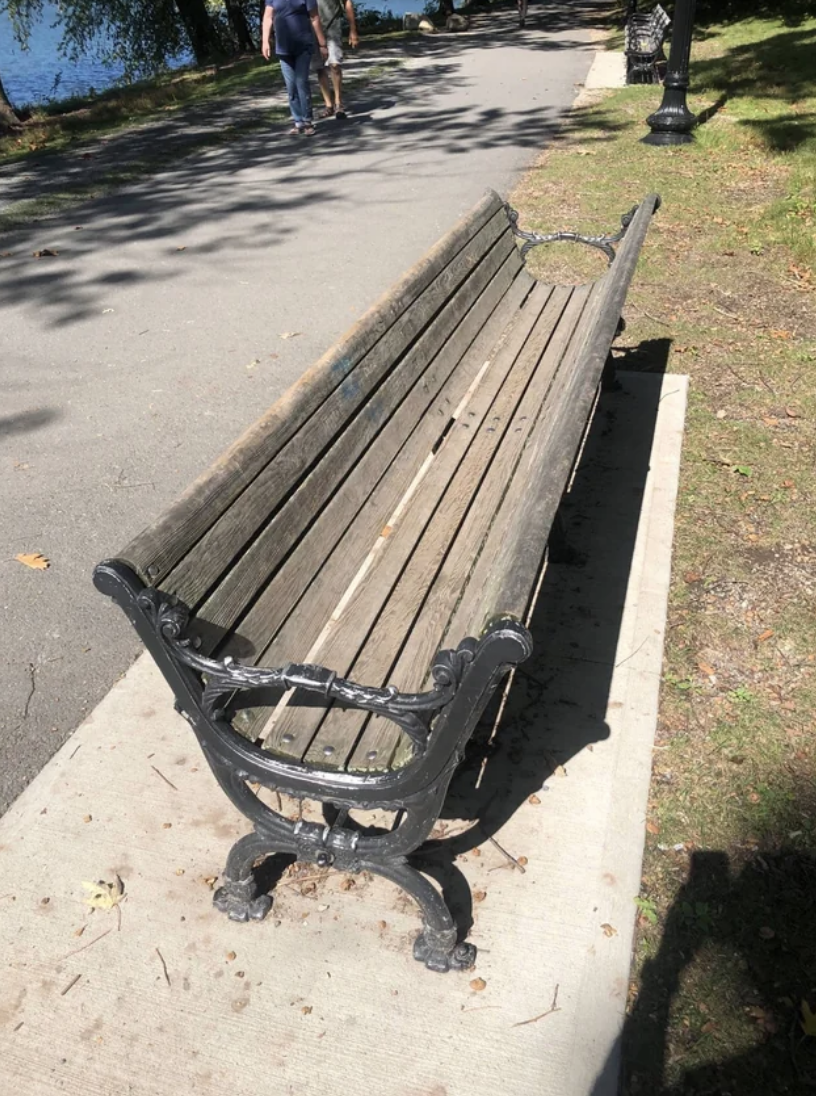 a bench that looks like a bed