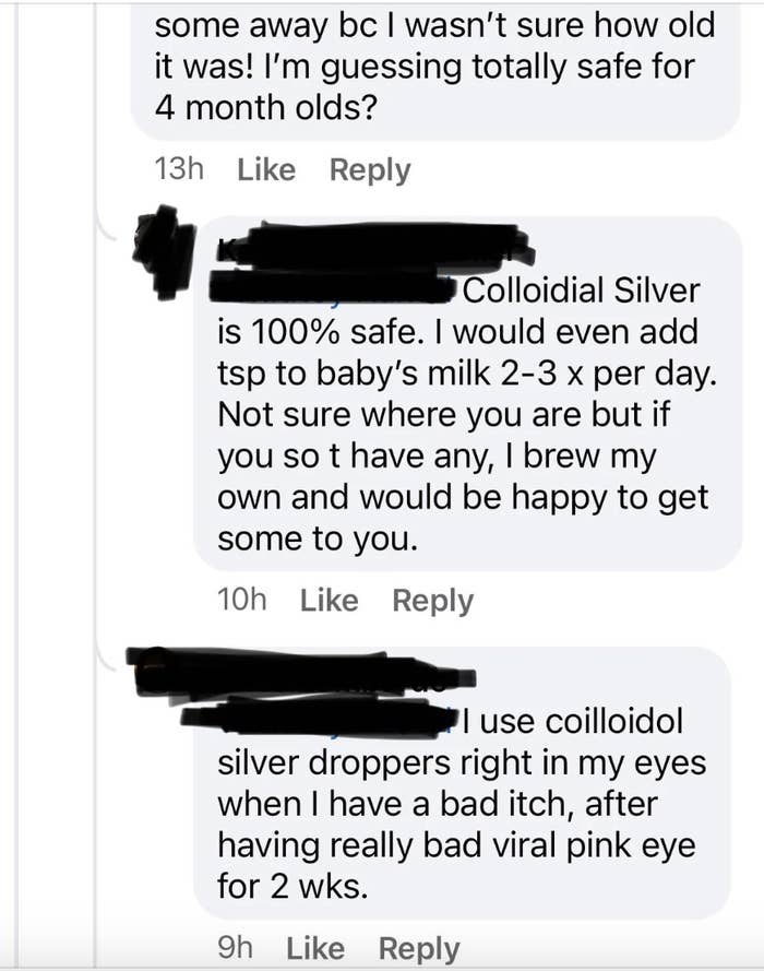 &quot;I use coilloidol silver droppers right in my eyes...&quot;