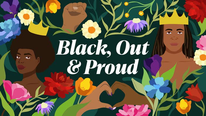 Black, Out &amp;amp; Proud graphic
