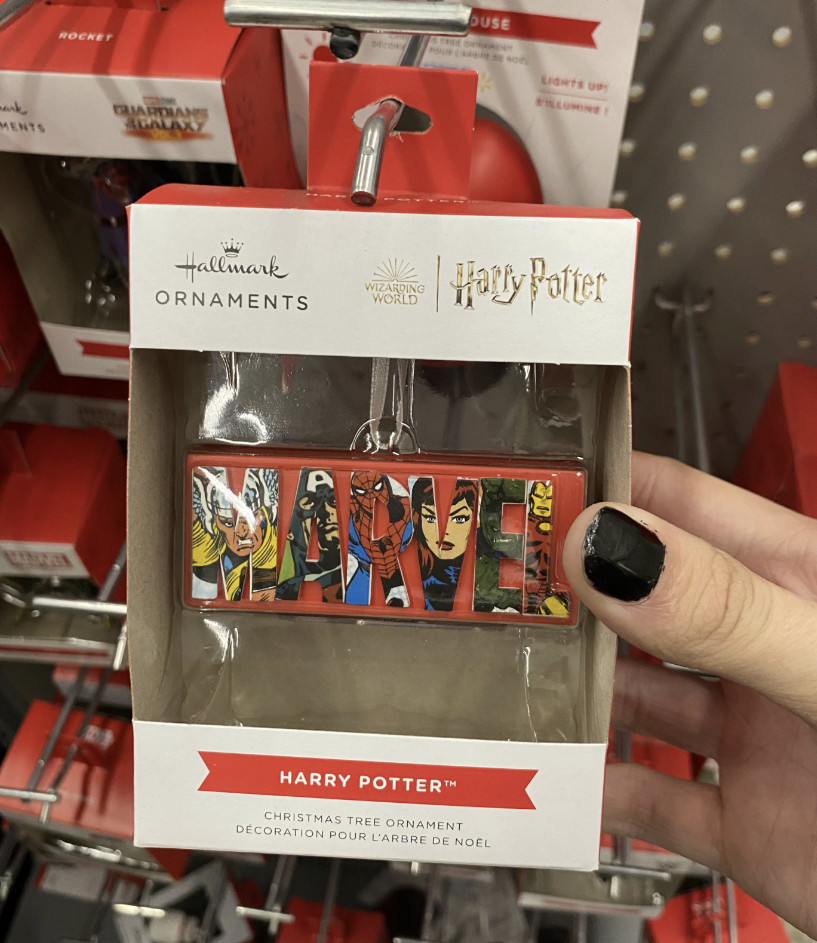 Harry Potter ornament that can&#x27;t be seen through the package&#x27;s window