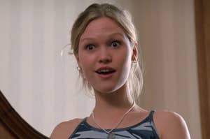 Kat from 10 Things I Hate About You raising her eyebrows
