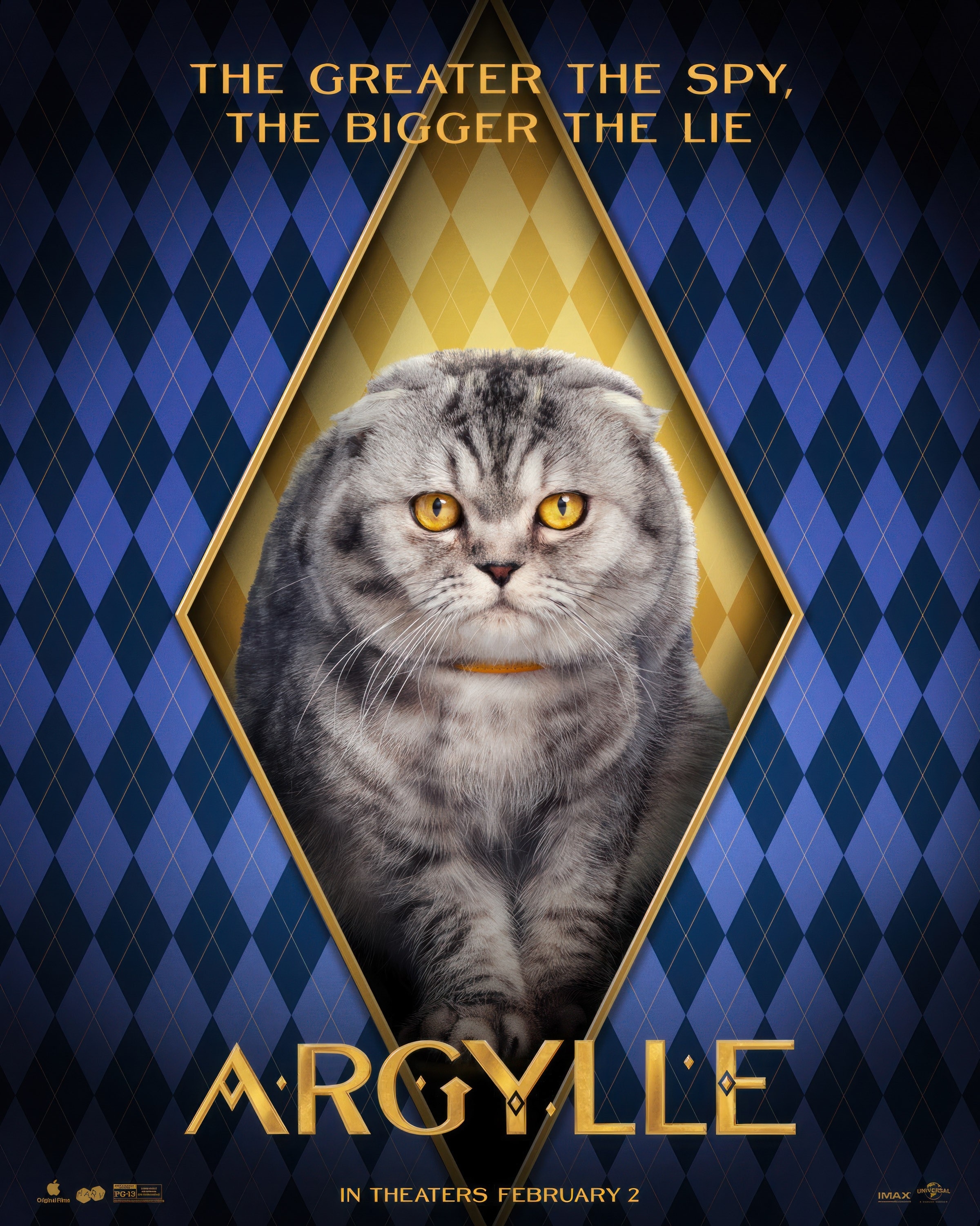 A poster for the movie featuring a closeup of the cat