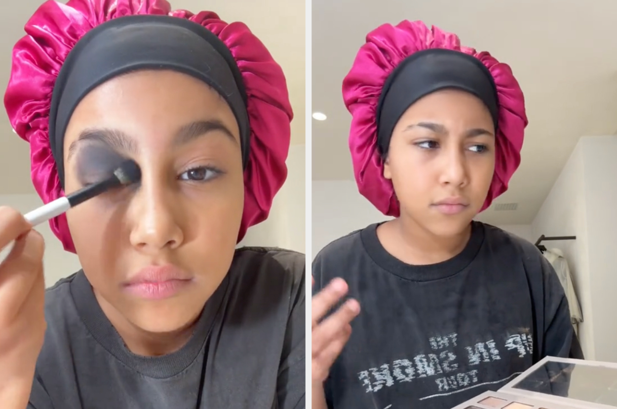 North West's 'Honest' Makeup Review Of Kim Kardashian's Skkn By Kim ...