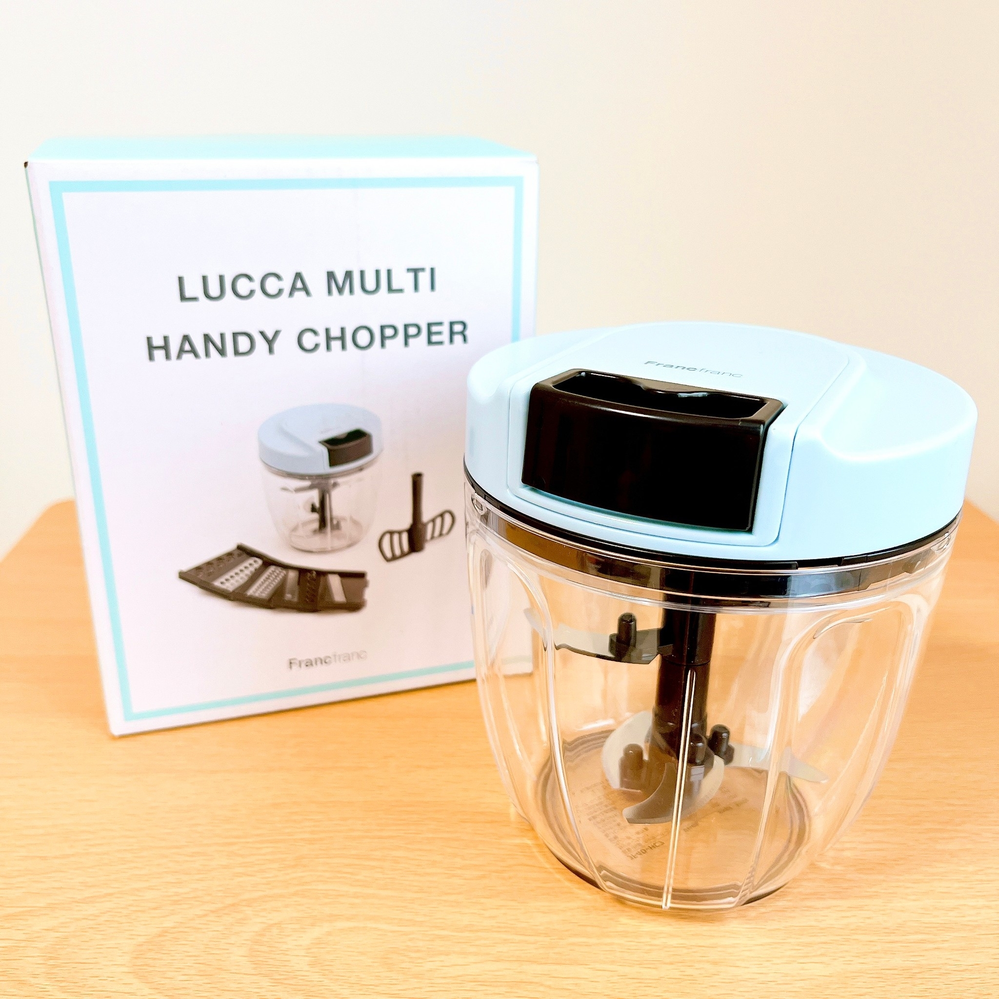 Francfranc(フランフラン)のオススメのキッチングッズ「ルッカ マルチハンディチョッパー ライトブルー」