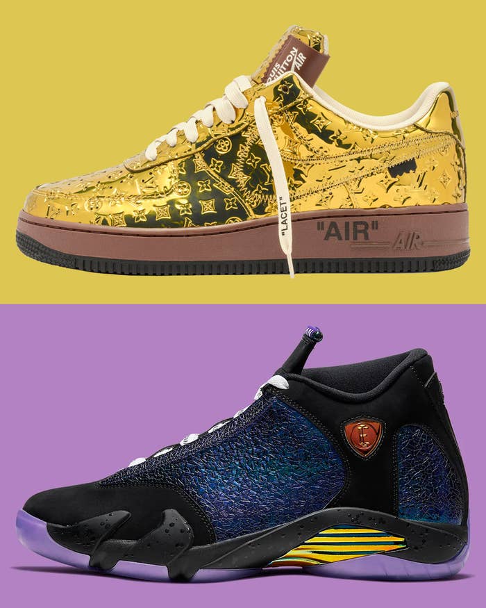 Louis Vuitton x Nike Air Force 1 Low &amp; Air Jordan 14 &quot;Doernbecher&quot;