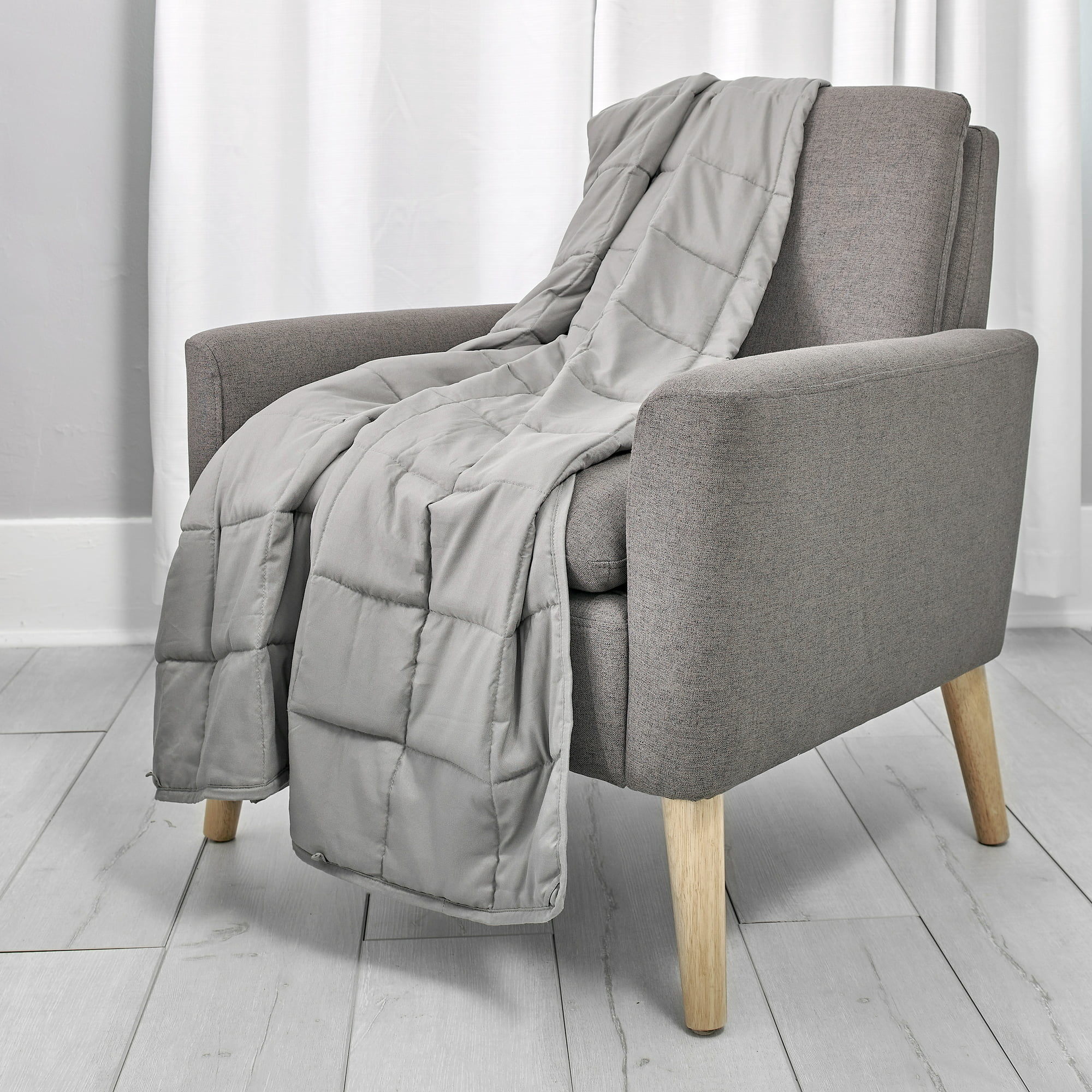 the gray weighted blanket