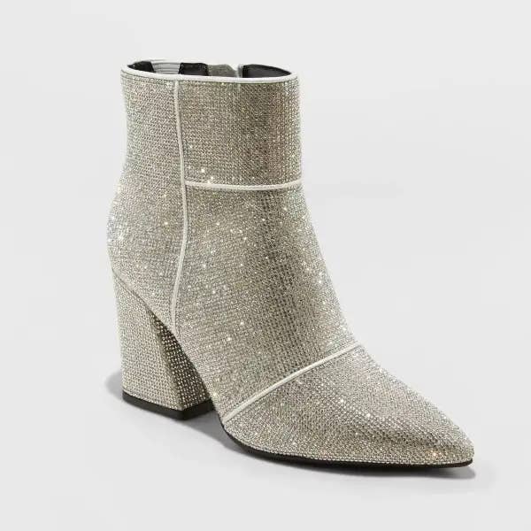 A sparkly boot.
