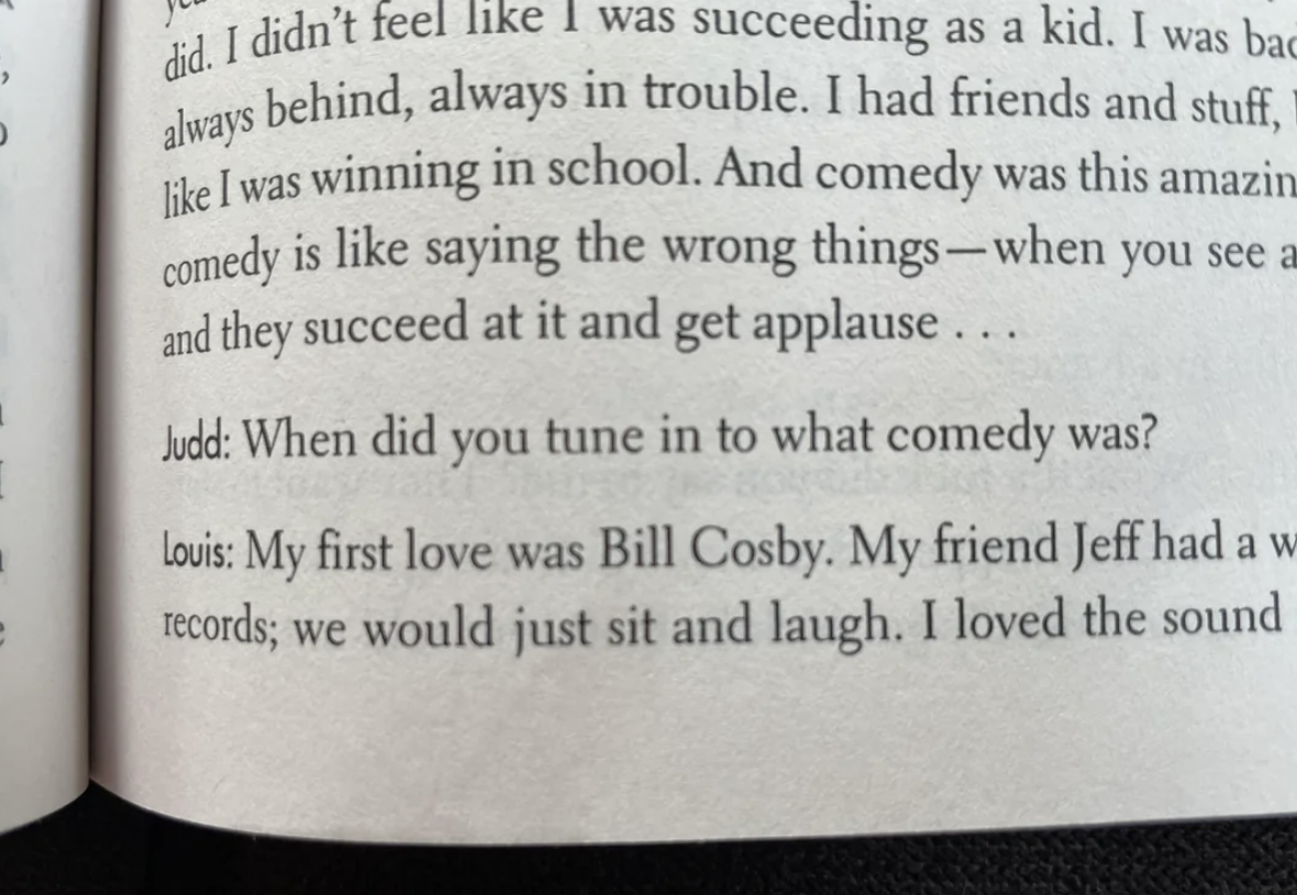 screenshot of a page from Judd Apatow&#x27;s book