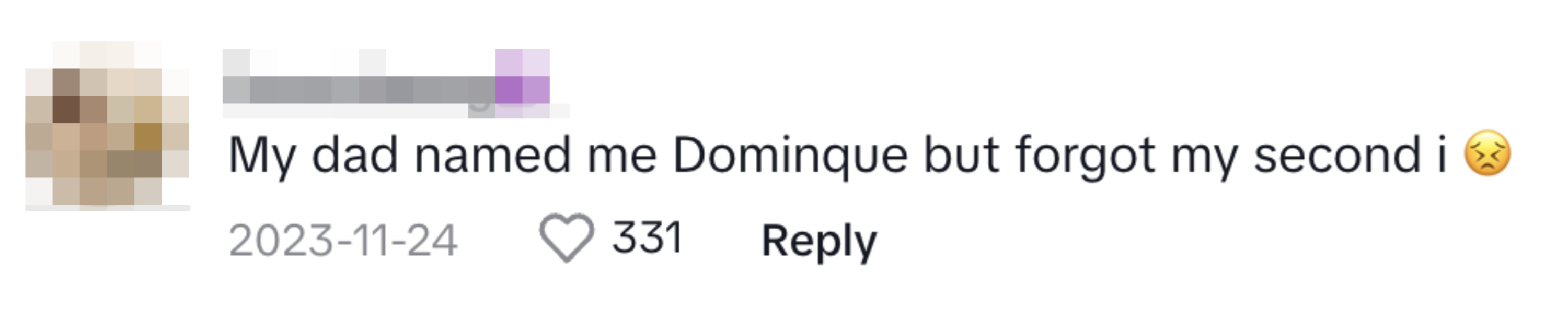 Someone&#x27;s dad spelled their name, Dominque, wrong by forgetting the second &quot;I&quot;