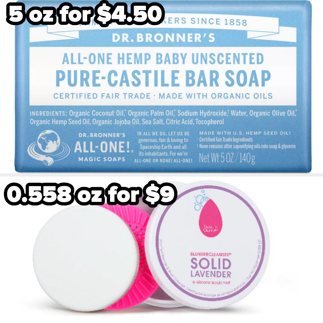 soap for $5 versus makeup brush soap for $9 that&#x27;s smaller