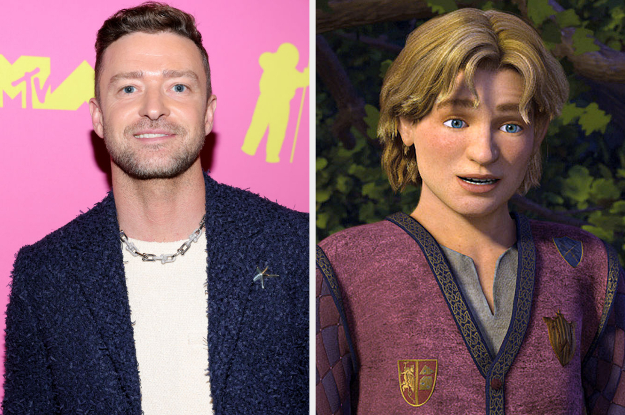 Side-by-side of Justin Timberlake and Arthur Pendragon