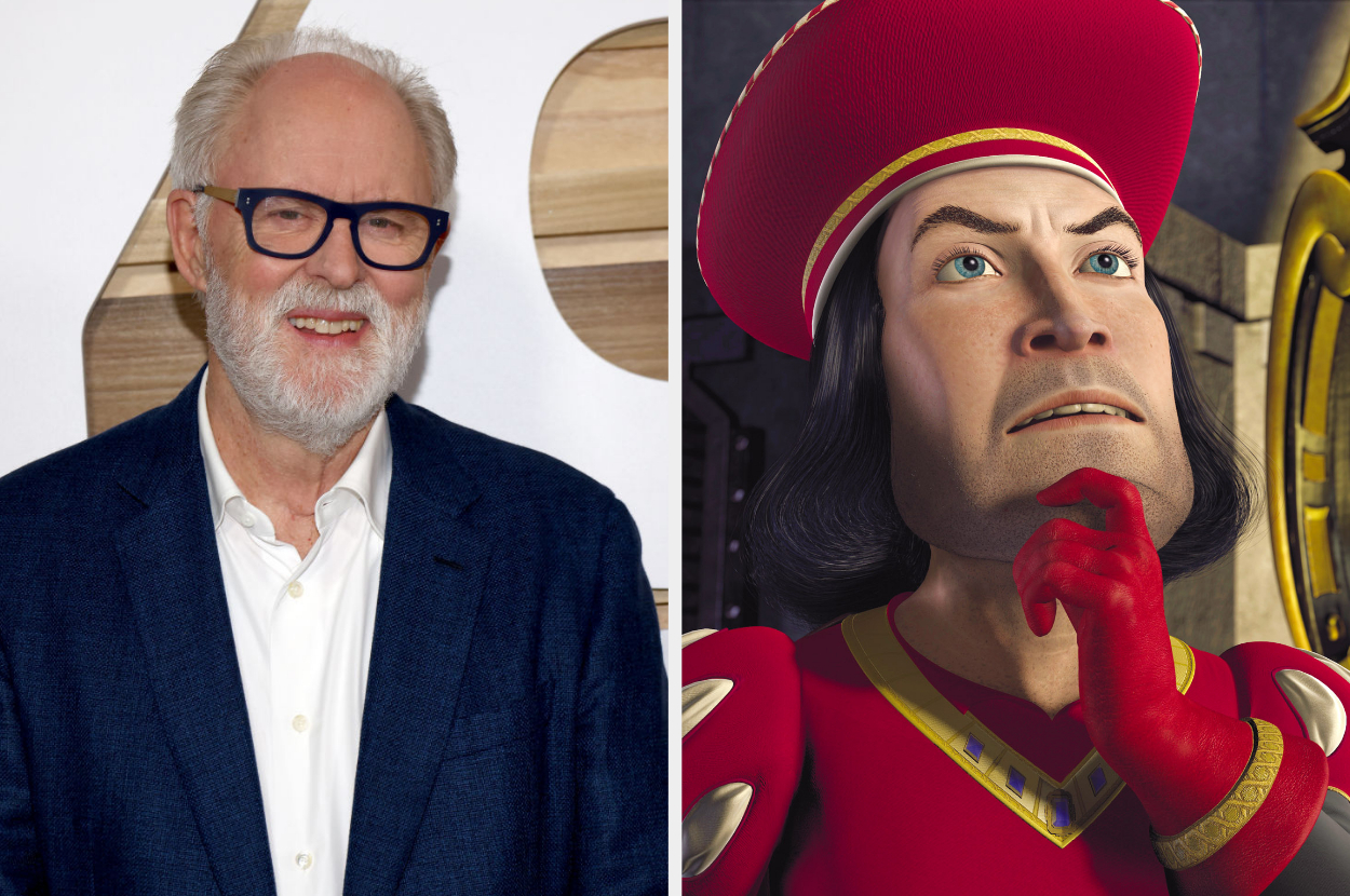 Side-by-side of John Lithgow and Lord Farquaad